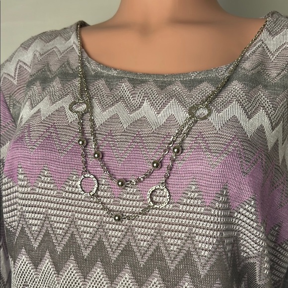 Alfred Dunner Womans Size XL Top 3/4 Sleeve Lightweight Knit Shirt - Picture 4 of 12